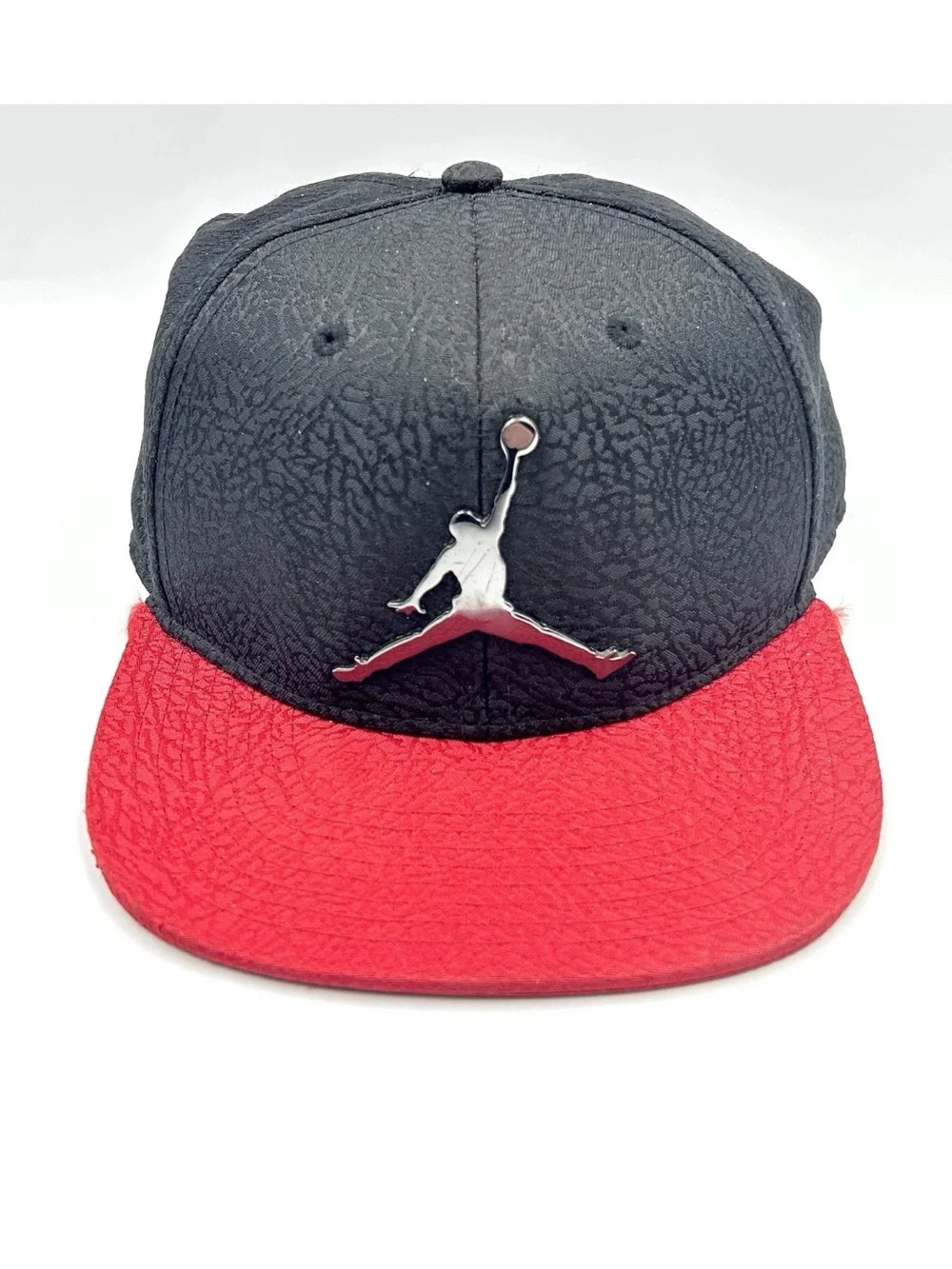 Jordan Metal Jumpman Elephant Print Snapback Red Youth Hat Cap Streetwear Elite